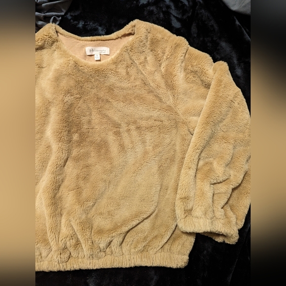 Philosophy faux fur teddy bear pullover sweater - Picture 6 of 6